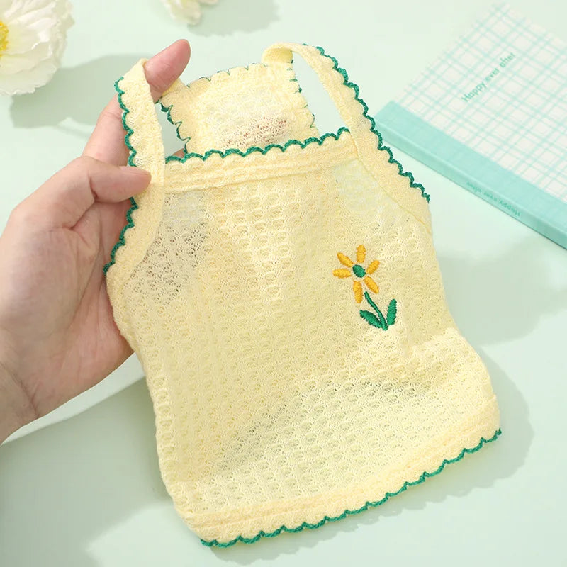 Solid Dog Clothes Summer Cotton Dog Vest Chihuahua Bichon Frise Yorkie Thin Puppy Breathable Dog Clothing Pet Vest Dog Costumes