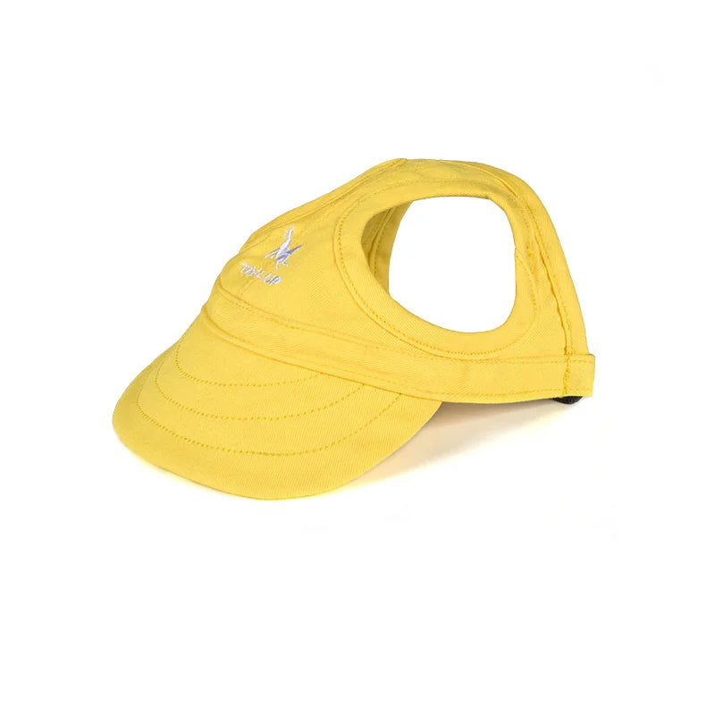 Pet Dog Caps Small Puppy Pets Summer Solid Color Cap Dog Baseball Visor Hat Outdoor Accessories Sun Bonnet Cap Travelhelmet