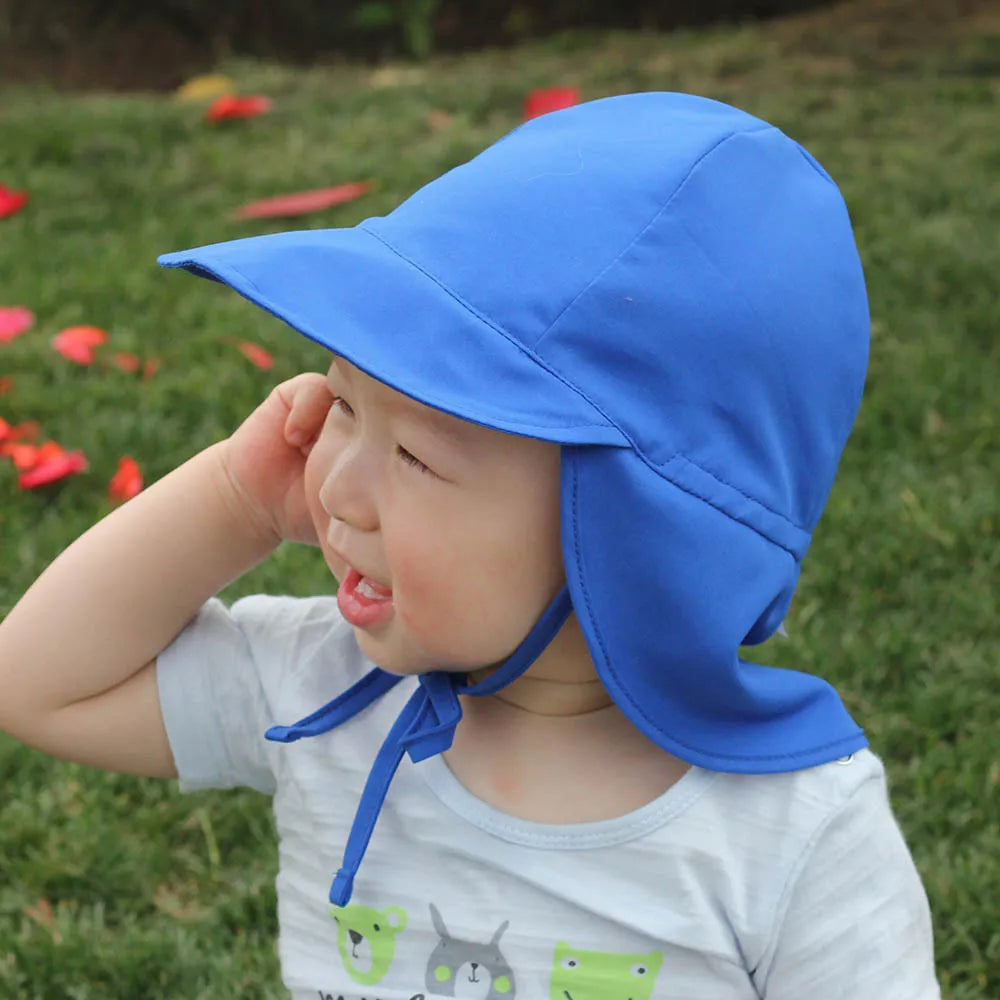 Baby Sun Hat Adjustable Summer Baby Cap for Boys Travel Beach S/L Baby Girl Hat Kids Infant Accessories Children Hats SPF 50+
